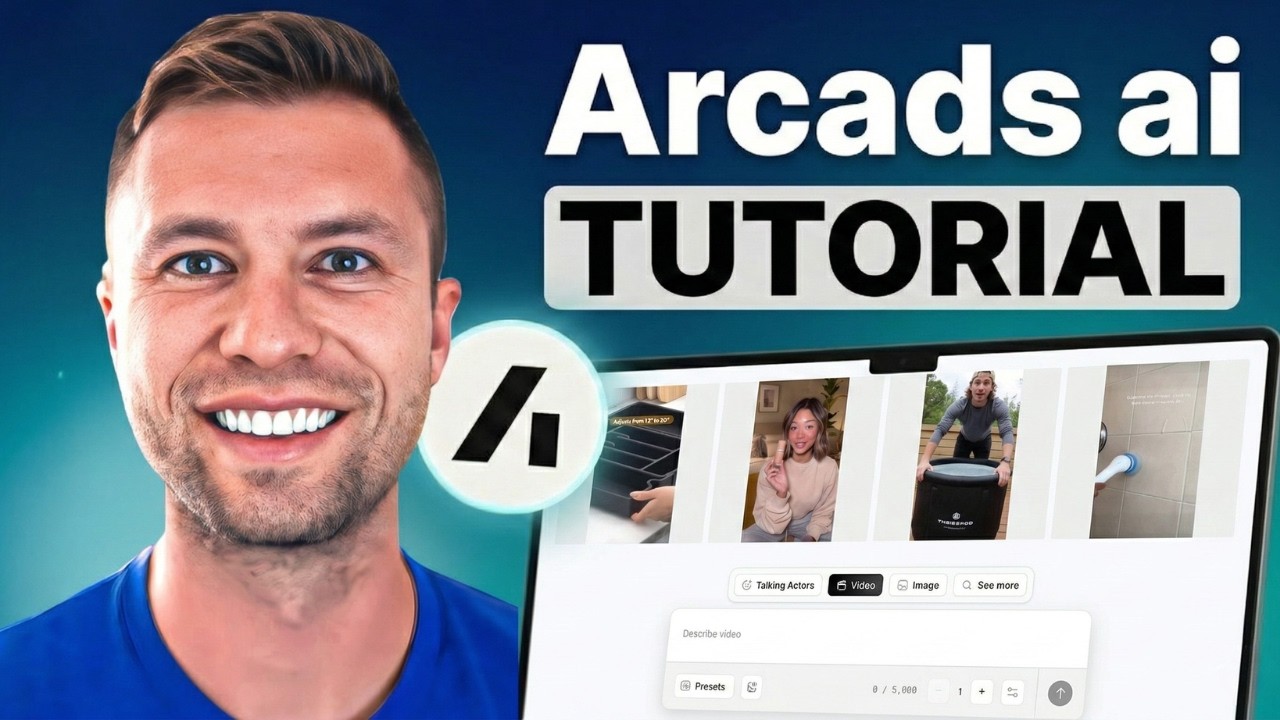 ZoCo Marketing Arcads tutorial showing the Arcads generation interface